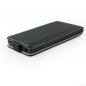 Mobile Preview:  Ledertasche FLIP SLIMLINE FLEXI SERIES schwarz für Samsung E700 Galaxy E7|