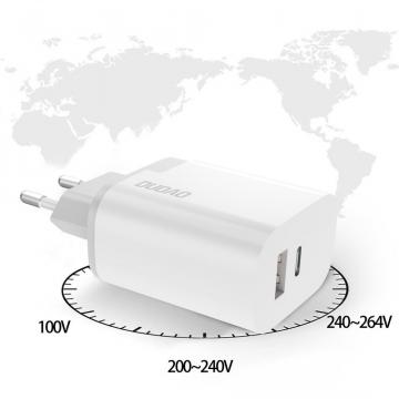  POWER-ADAPTER HOME USB-C+USB-A DUDAO QC3.0 / 3Ah / 20W+22,5W