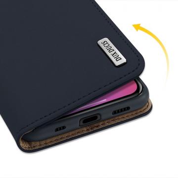  DUX DUCIS Wish Genuine Leather Bookcase type case blue für Apple iPhone 12| iPhone 12 Pro