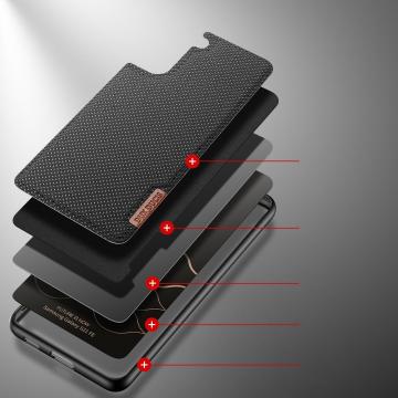  Dux Ducis Fino case covered with nylon material für Samsung Galaxy S21 FE black
