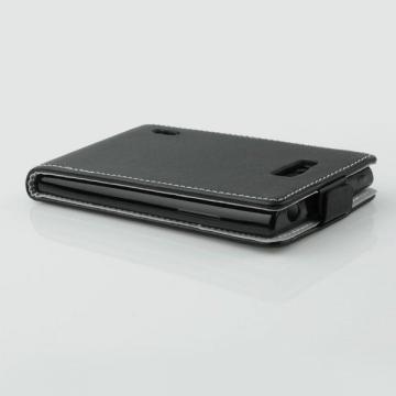  Ledertasche FLIP SLIMLINE FLEXI SERIES schwarz für Samsung i9500 / i9505 Galaxy S4|