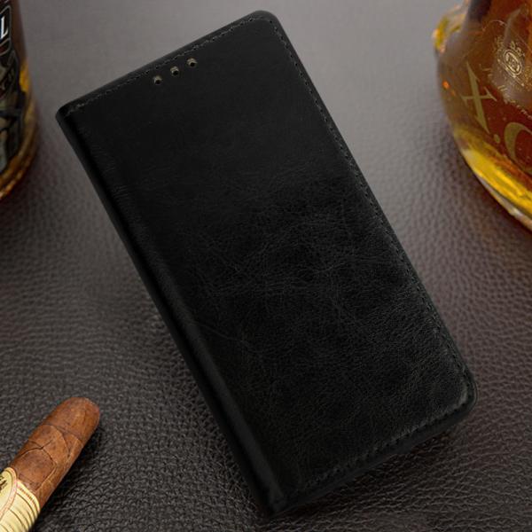 FLIPCASE ECHTLEDER schwarz für Xiaomi Redmi Note 12 Pro 5G