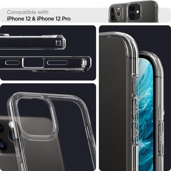  SPIGEN Ultra Hybrid Crystal Clear Backcase für Apple iPhone 12| iPhone 12 Pro