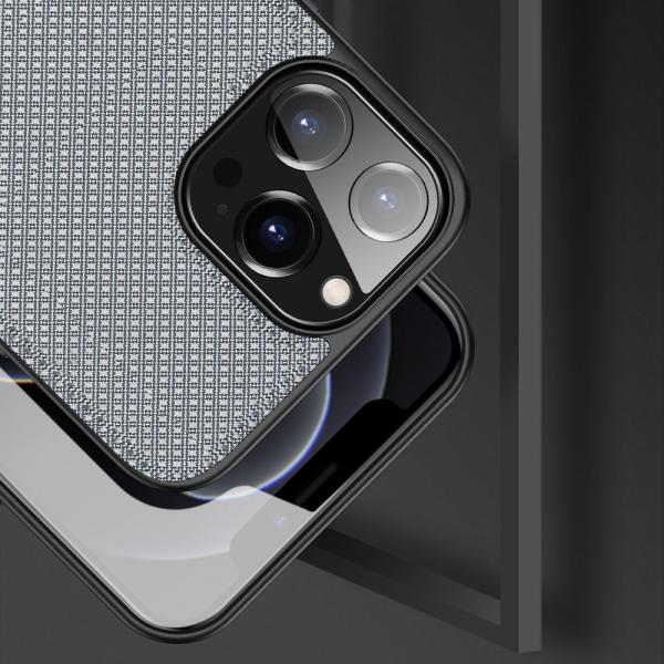  Dux Ducis Fino case covered with nylon material für Apple iPhone 13 Pro Max gray