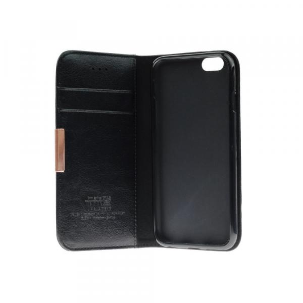  KALAIDENG ROYALE FLIPCASE PREMIUM-ECHTLEDER schwarz für Samsung G920F Galaxy S6