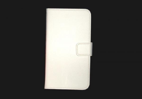  Ledertasche FLIP SLIMLINE ULTIMATE WALLET SERIES mit Standfunktion white für Samsung i9500 Galaxy S4