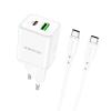  POWER-ADAPTER+CABLE HOME USB-C Borofone BN7 QC3.0 - 18W/20W