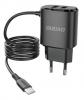  POWER-ADAPTER HOME + CABLE LIGHTNING (fest) Dudao 12W black