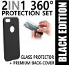  PROUD'S 360-Grad PROTECTION SET PREMIUM BLACK für Apple iPhone 7 / 8 / SE 2020 / SE 2022